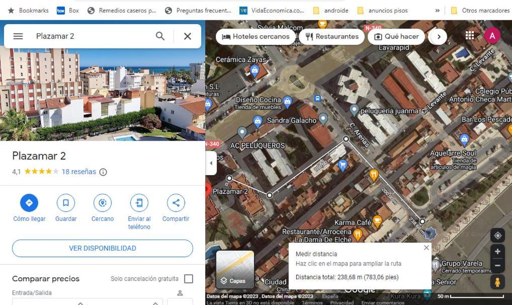 1 Hab, Confort 4 Plazas A 180M Playa, Plazamarcentro 2 托雷德尔马尔 外观 照片